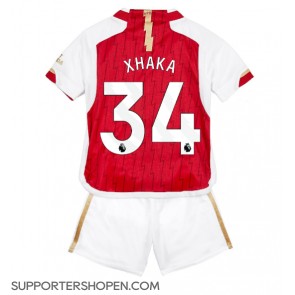 Arsenal Granit Xhaka #34 Hemmatröja Barn 2023-24 Kortärmad (+ korta byxor)